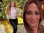 Christmas with the stars! Jennifer Lopez spends first holiday without Ben Affleck as Mariah Carey glams up