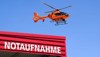 Mit einem Hubschrauber wurde der Verletzte in eine Klinik gebracht. (Symbolbild) Foto: Julian Stratenschulte/dpa