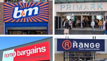 Primark, Home Bargains, B&M and The Range opening times on Boxing Day