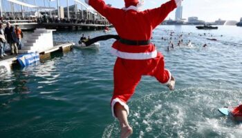 Weihnachtsbaden: Und Spruuung! Die besten Fotos