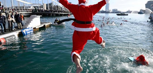 Weihnachtsbaden: Und Spruuung! Die besten Fotos