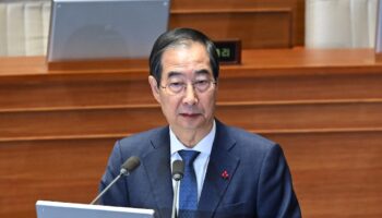 Le Premier ministre sud-coréen Han Duck-soo le 11 décembre 2024 à l'Assemblée nationale à Séoul