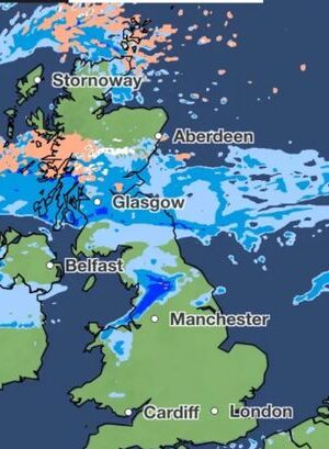 Weather maps show snow to batter UK in just days with -2C New Year’s chill on way