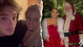 Britney Spears' emotional Christmas reunion, Mariah Carey's Santa moment top Hollywood's holiday celebrations