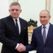 Vladimir Putin and Robert Fico met in Moscow on Sunday. Pic: Reuters