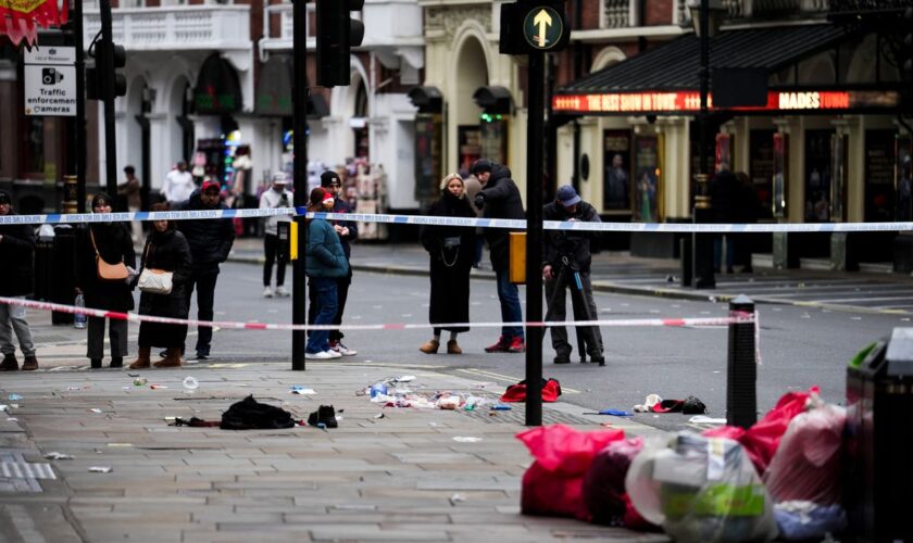 Man charged with attempted murder after four hit by car in London’s West End on Christmas Day