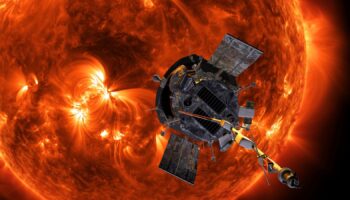 An artist's impression of the Parker Solar Probe approaching the Sun. Pic: NASA/AP