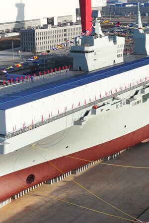 China unveils world's largest amphibious warship