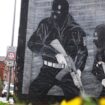 A loyalist mural is seen on a wall in east Belfast, Northern Ireland, Wednesday, April 5, 2023. It has been 25 years since the Good Friday Agreement largely ended a conflict in Northern Ireland that left 3,600 people dead. (AP Photo/Peter Morrison)