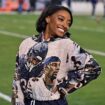 Simone Biles sports custom Jonathan Owens outfit to Bears' final home game