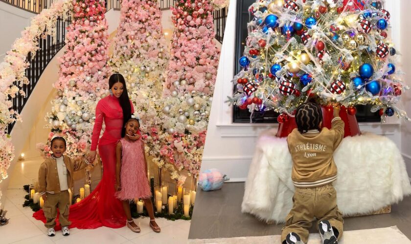 Cardi B et Offset font plaisir aux Lyonnais avec cette veste portée par leur fils Wave pour Noël