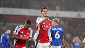 Arsenal overcome battling Ipswich as Kai Havertz proves worth again