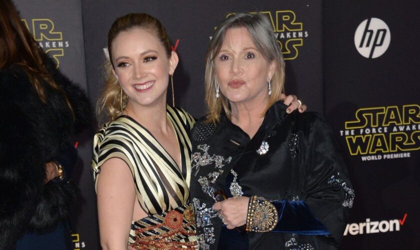 Carrie Fisher mit ihrer Tochter Billie Lourd ein Jahr bevor sie starb.