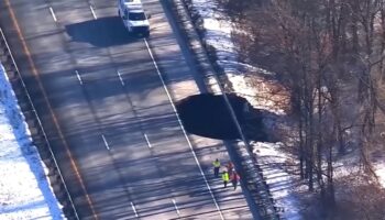 Sinkhole in New Jersey keeps I-80 closed after a section collapses into an abandoned mine