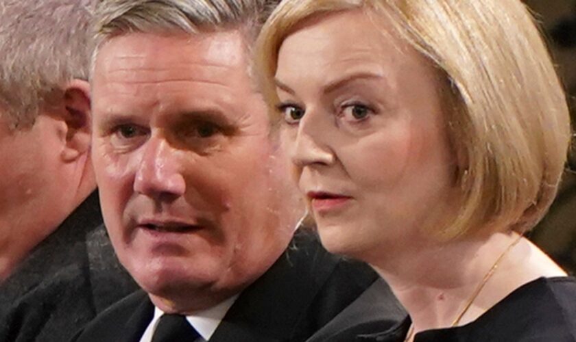 Sir Keir Starmer and former PM Liz Truss. File pic: Joe Giddens/Pool Photo via AP