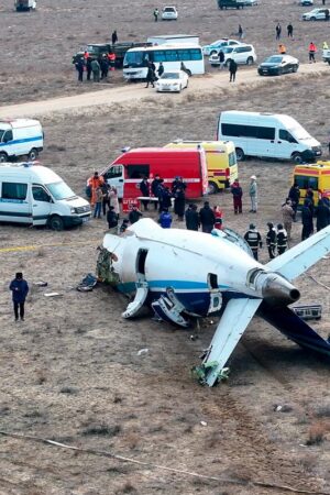 Putin apologises for ‘tragic’ Azerbaijan Airlines plane crash but does not take responsibility