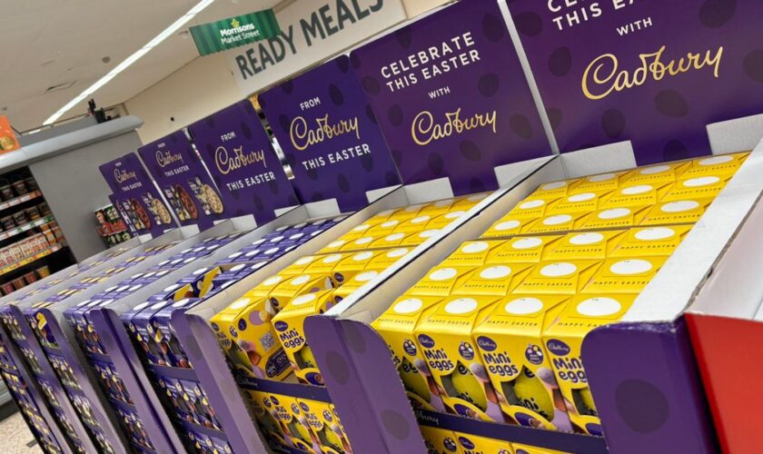 Easter eggs have already appeared in Morrisons, Chippenham. Pic: Mike Chalmers/PA