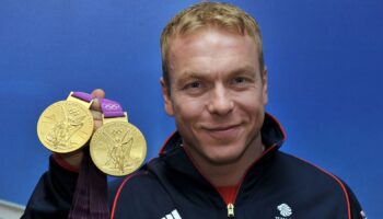 Sir Chris Hoy with his gold medals at the London 2012 Olympics. File pic: PA