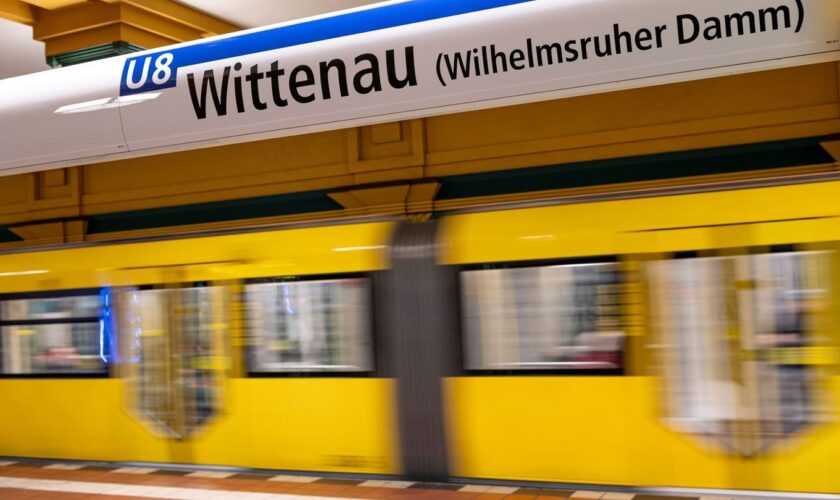 Ein Betrunkener hat am U-Bahnhof Wittenau gepöbelt und einen Sicherheitsmann angegriffen.. (Symbolbild) Foto: Fabian Sommer/dpa