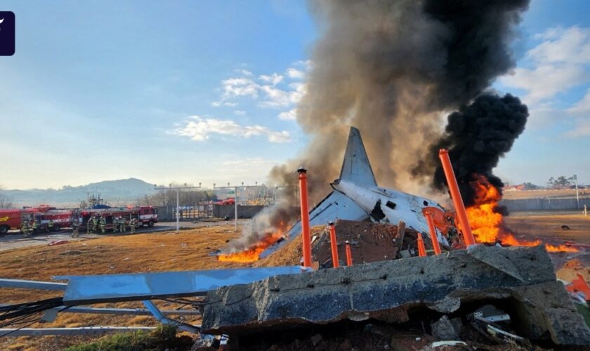 Südkorea: 179 Tote bei Flugzeugunglück befürchtet