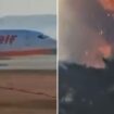 South Korea plane crash: Horror moment aircraft skids off runway before bursting into flames