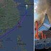 Flight map shows doomed Jeju Air plane's journey before crashing and bursting into flames