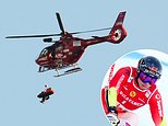 Swiss Olympic skier Gino Caviezel, 30, is airlifted to hospital after serious crash in Italy in latest incident on slope set to be used at 2026 Winter Games