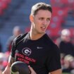 Hanna Cavinder praises boyfriend Carson Beck as Georgia star declares for NFL Draft