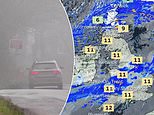 Weather warnings threaten New Year celebrations with 75mph winds and up to ten inches of snow set to draw out continuing travel disruption