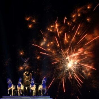 Feuerwerk über dem Brandenburger Tor