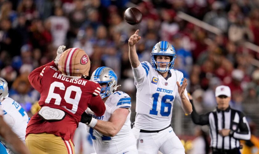 Jared Goff propels Detroit Lions to win over San Francisco 49ers