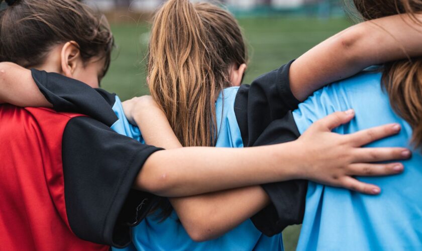 Girls play football. Pic: iStock