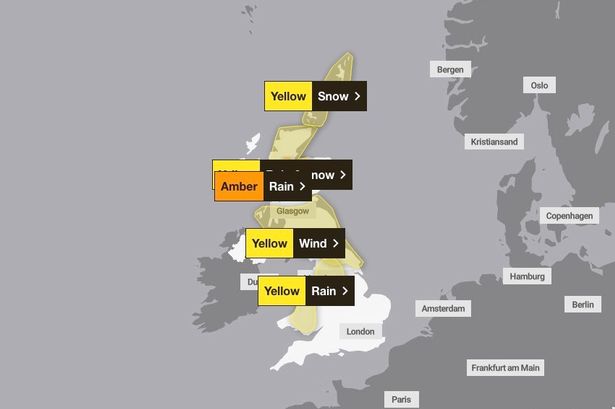 Storms threaten to ruin New Year's Eve across UK as Met Office issues grim snow and rain update