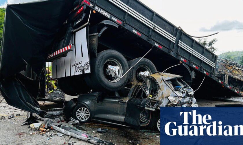 At least 38 people killed as bus and truck collide in Brazil