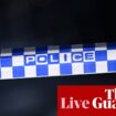 Australia news live: ‘suspicious’ fire at Melbourne synagogue; government speeds up humanitarian visas for Palestinians