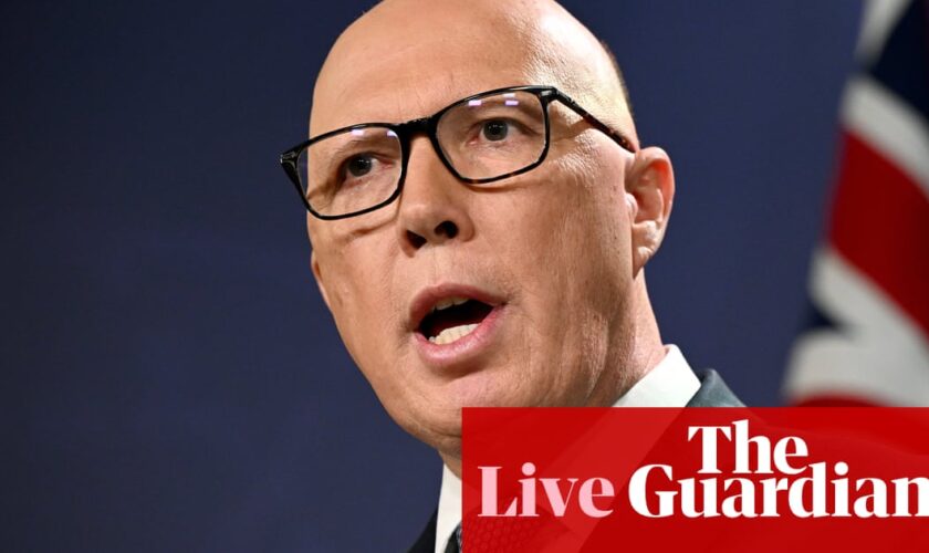 Australia news live: Peter Dutton to drop Aboriginal flag display if elected PM; Dawn Fraser reportedly in hospital after fall