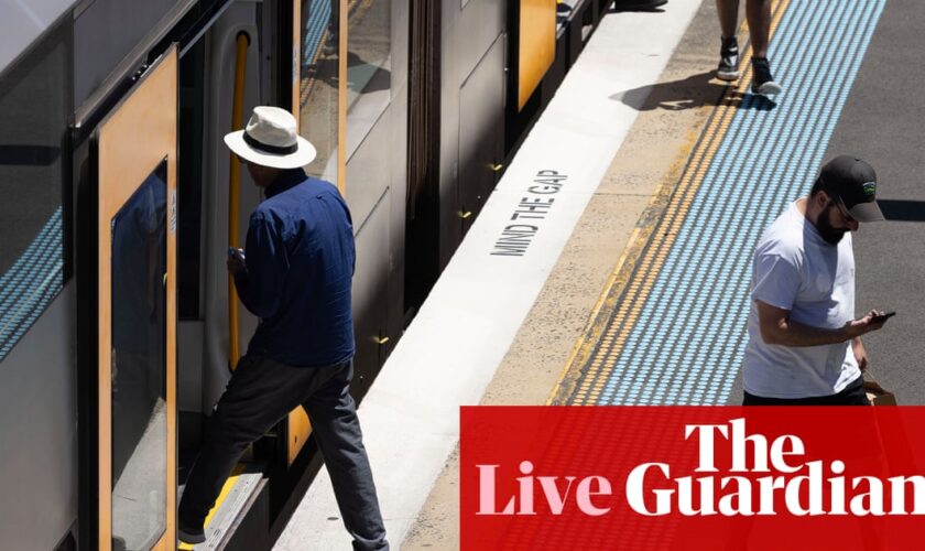 Australia news live: Sydney trains delayed and cancelled amid industrial action; more wild weather for south-east Queensland