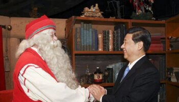 Cuando el hoy presidente chino se hizo amigo de Papá Noel