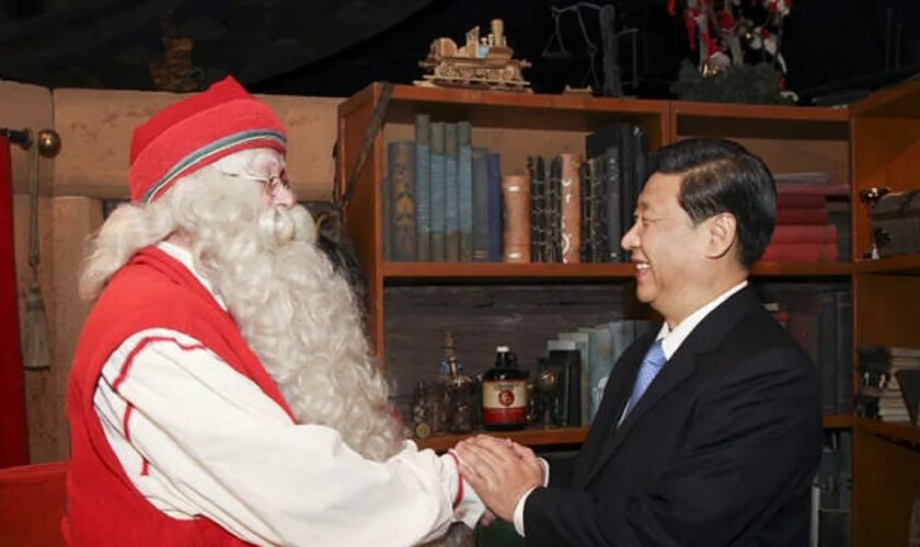 Cuando el hoy presidente chino se hizo amigo de Papá Noel