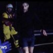 DJ Jordan North rescued from Thames after saving dog