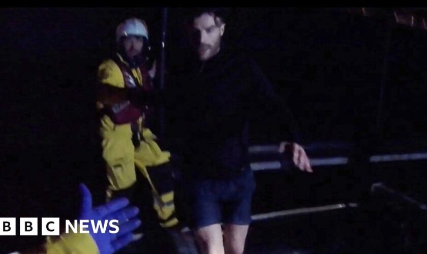 DJ Jordan North rescued from Thames after saving dog