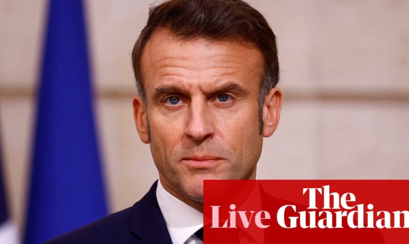 Emmanuel Macron addresses France after no-confidence vote topples Michel Barnier government – live