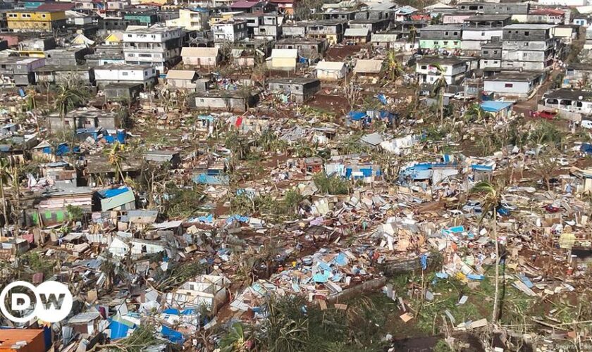 Emmanuel Macron vows to visit cyclone-hit Mayotte