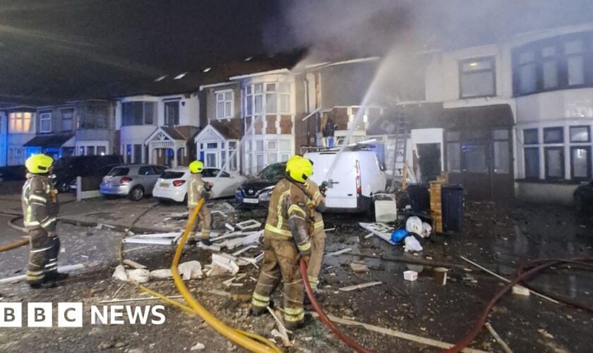 Explosion at house leaves two in hospital