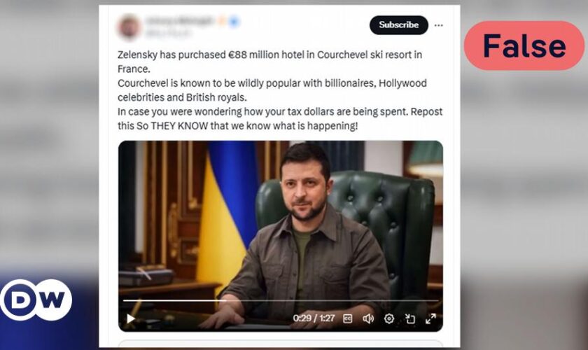 Fact check: No, Zelenskyy didn't buy a luxury hotel in France