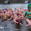 Fancy dress swimmers take Christmas Day dip