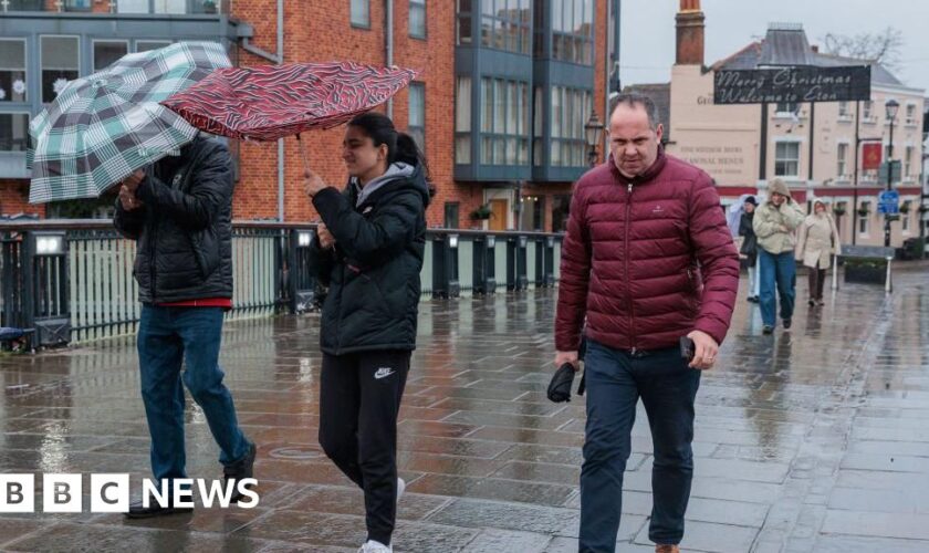 Flood warnings as thousands without power after Storm Darragh