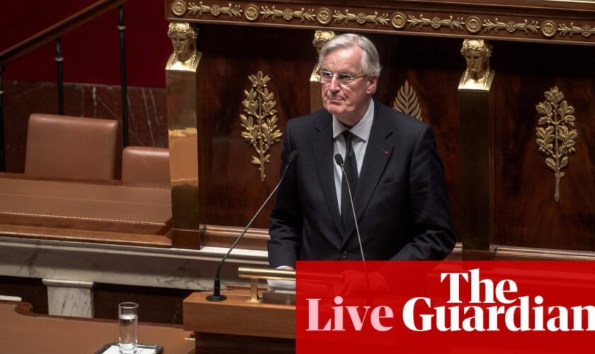 France at ‘turning point’ after no-confidence motion in government over budget, warns finance minister – live