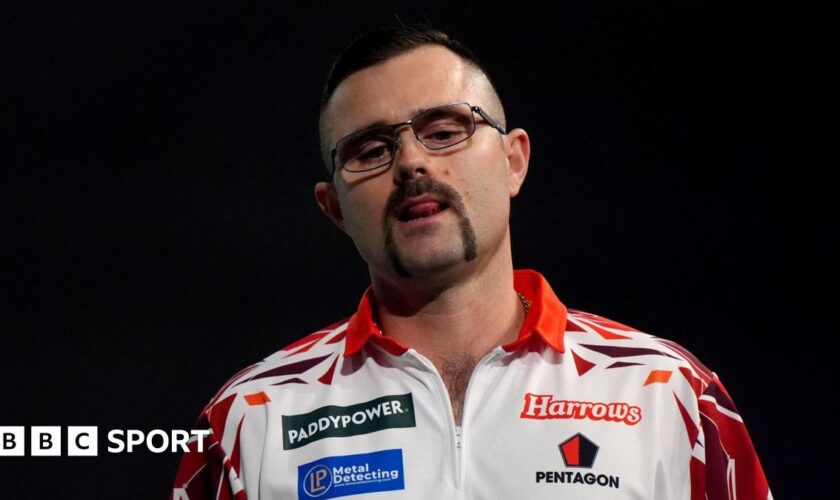 Australia's Damon Heta at the PDC World Championship at Alexandra Palace