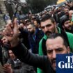 Hundreds protest in Christian areas of Syrian capital after Christmas tree burned